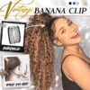 Vintage banaani juukseklamber
