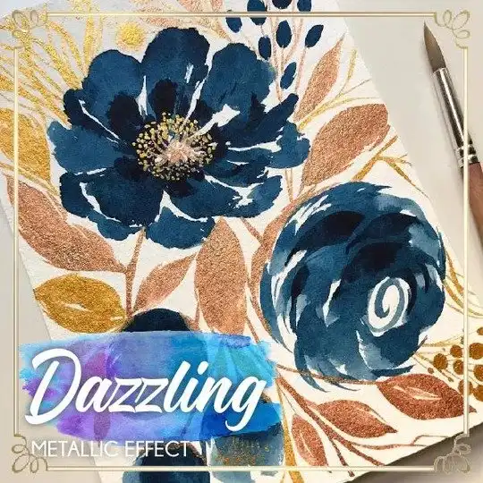 Paintic Metallic akvarellikomplekt (12 värvi) - Image 2