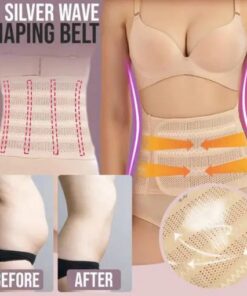 3D hõbedane lainekujuline vöö