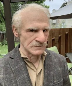 Vanamehe peakatete kostüümimask