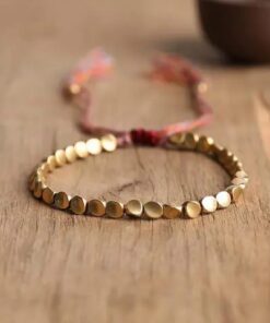 Tiibeti vaskhelmestega käevõru